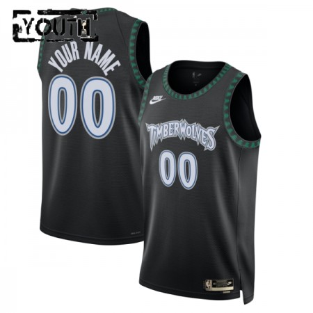 Dres Minnesota Timberwolves Prilagođeni Nike 2025-26 Classic Edition Crno Swingman - Dječji